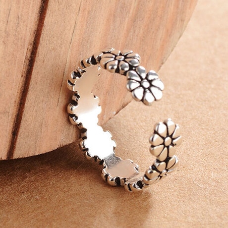925 Sterling Silber Blumen Finger Ringe Dazzling Daisy Wiese Stapelbar Ring, Klar CZ Für Frauen Hochzeit Schmuck