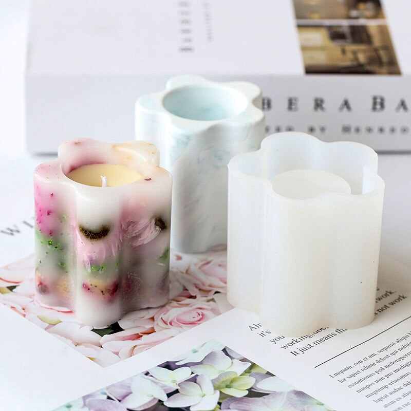 Silikone støbeforme til gips gips vase støbeforme beton penneholder støbeforme voks lys kop forme diy ler form