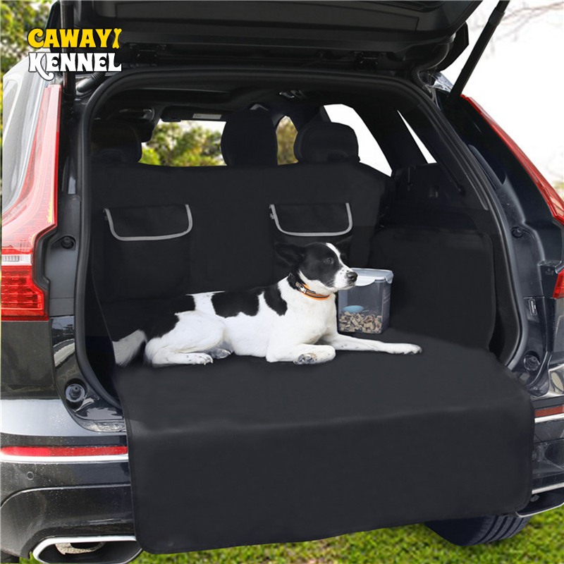 Cawayi Kennel Waterdichte Hond Kofferbak Mat Cover Pet Car Seat Cover Mat Kofferbak Voor Grote Honden Huisdier Hangmat Transporter met Pocket