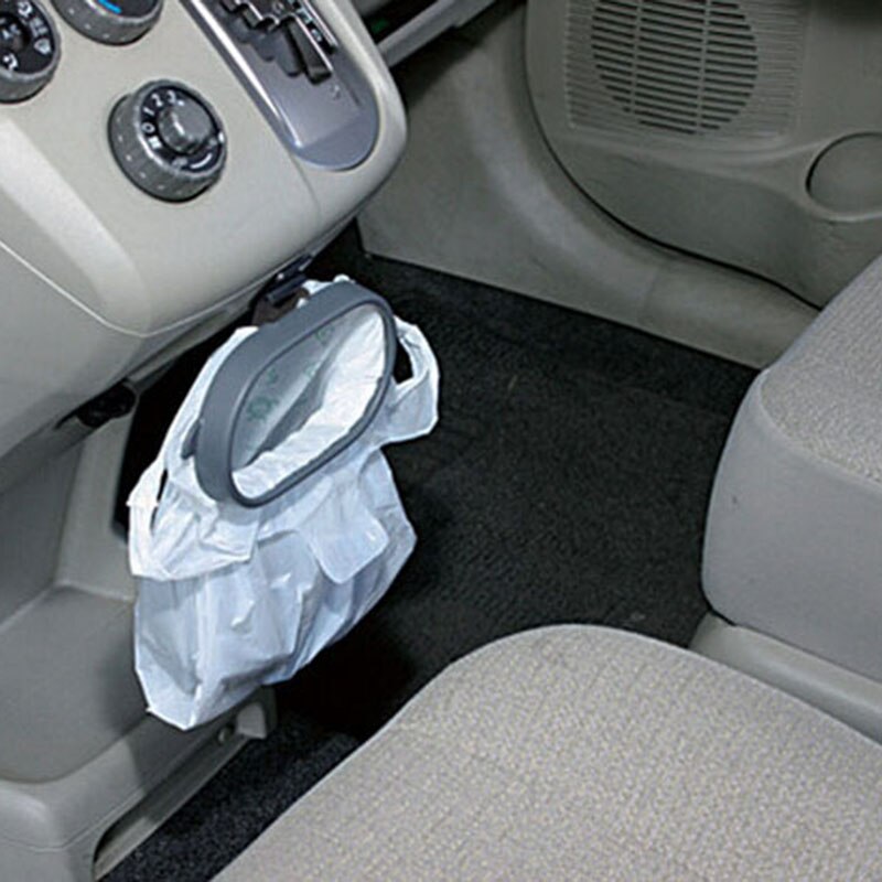 Portable Black Rubbish Bin Car Organizer Vehicle Frame Garbage Bag Holder Trash Bag Rack Auto Car Hanger Car Accessories