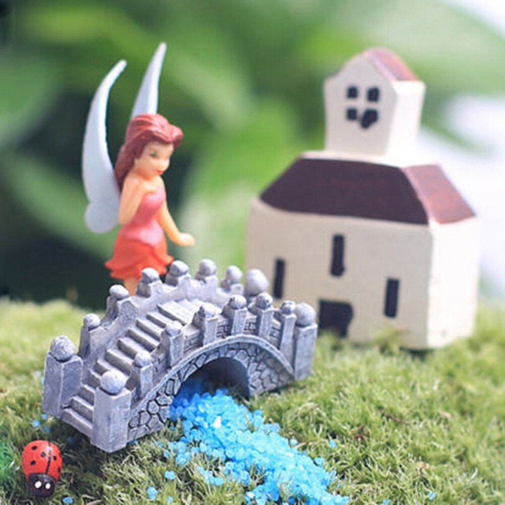 2 Pcs Retro Arch Bridge Fish Tank Aquarium Micro Landscape Miniature Ornaments Yard &amp; Garden Decor