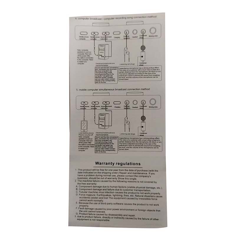 V8 handy microphone live usb external sound card for mobile computers or interface sound card with bluetooth