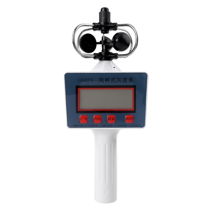 Hand-held Wind Speed Gauge Anemometer Digital Average Wind Speed for Measuring Wind Instantaneous Wind Speed