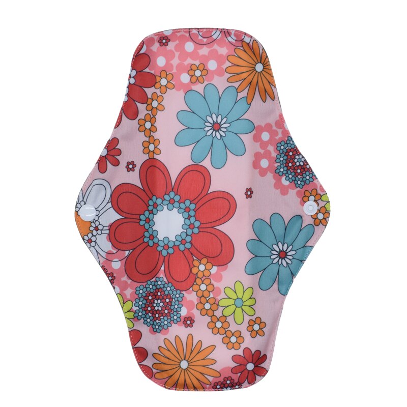 Washable Sanitary Towel Cloth Menstrual Pads Reusable Sanitary Pad Absorbent Reusable Charcoal Cloth Bamboo Menstrual Pads: A2