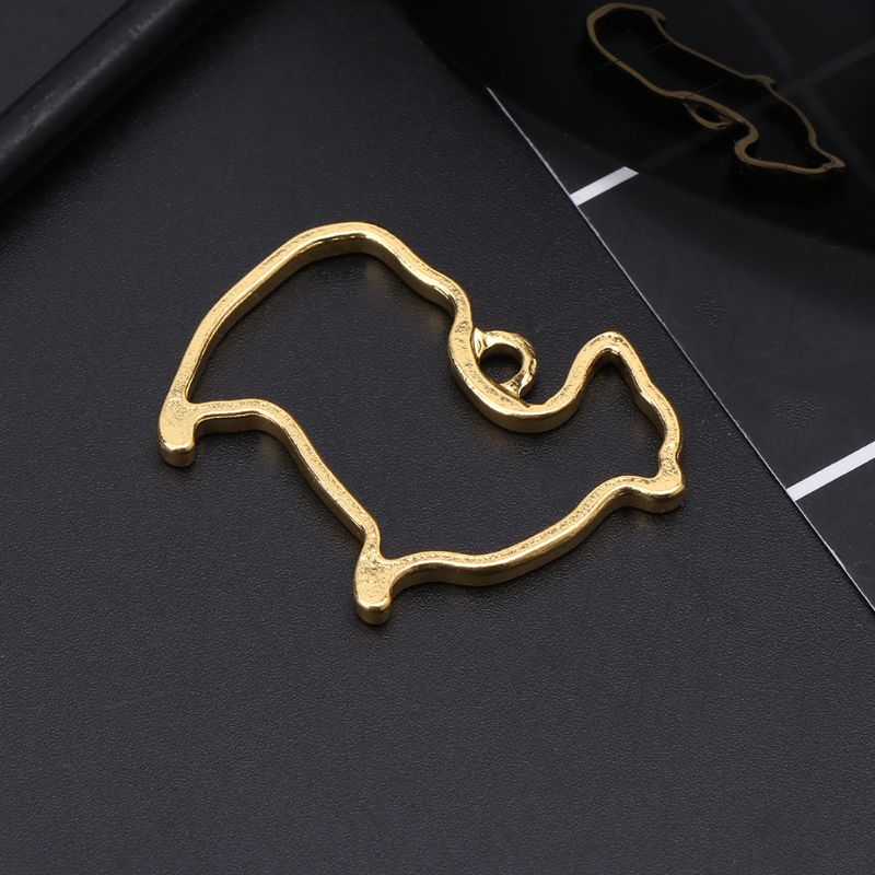 5 teile/satz Hund Tier Styling Kristall Epoxy Kleber UV Harz Metall Grenze Farbe Halte DIY Schmuck, Der Rahmen