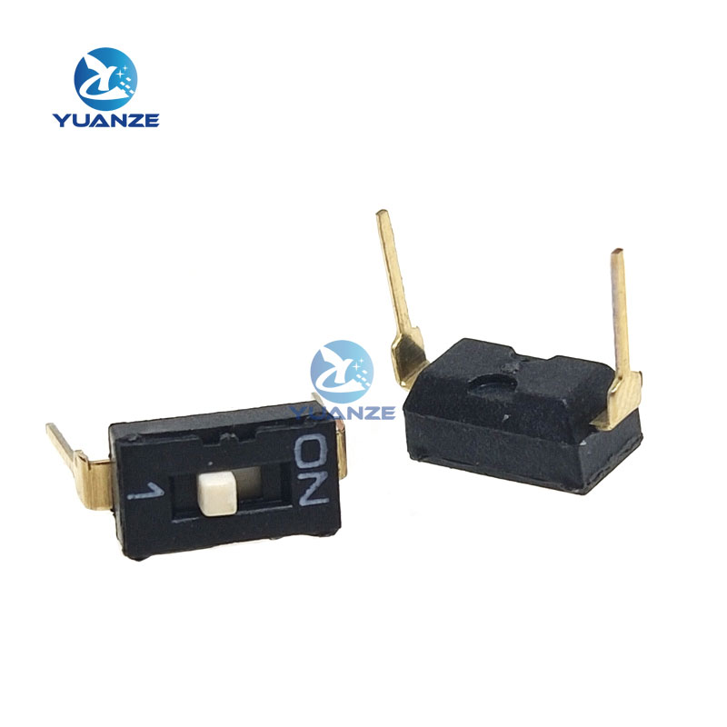 10pcs/lot Slide Type SMT SMD Dip Switch, 2.54mm Pitch 2 Row 4 Pin 2 Position / 8 pin 4 Position / 16 pin 8 Position: Orange