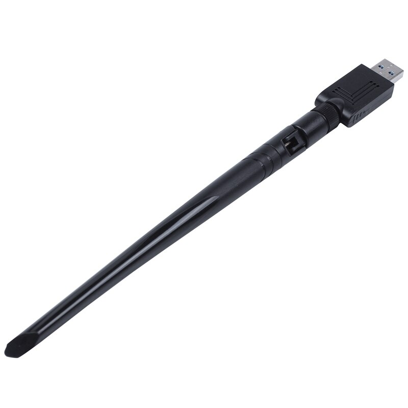 Usb 3.0 wifi adapter  ac 1200 mbps 5g/2.4g dual band wifi dongle trådløs netværksadapter med 5 dbi high gain antenne, support com