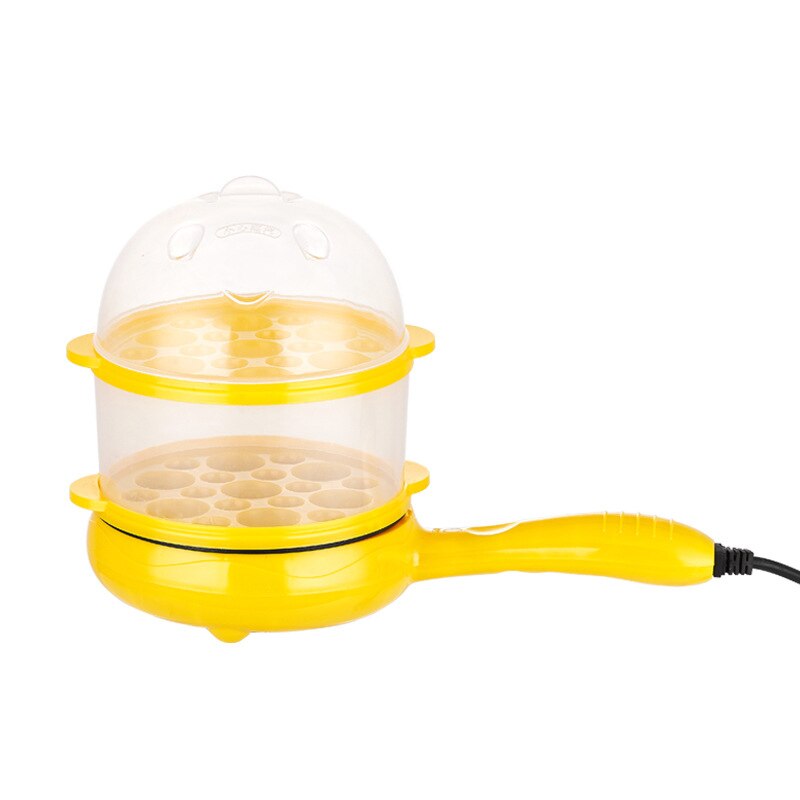 Mini Fried Eggs Artifact Non-Stick Electric Frying Pancake Egg Inserted Cooker Frying Double-layer Food Steamer Electric Pan