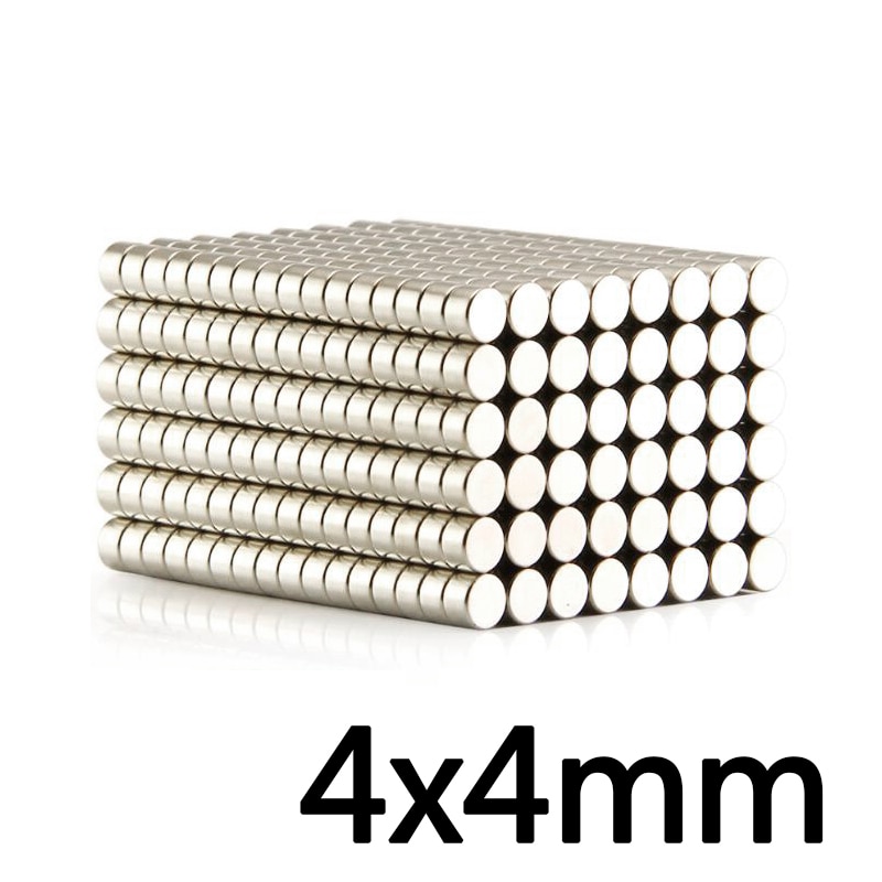 20/50/100 Pcs 4X4 Mm Mini Kleine Ronde Magneten N35 Neodymium Magneet Dia 4X4 Mm Permanente Ndfeb Sterke Krachtige Magneten 4*4 Mm