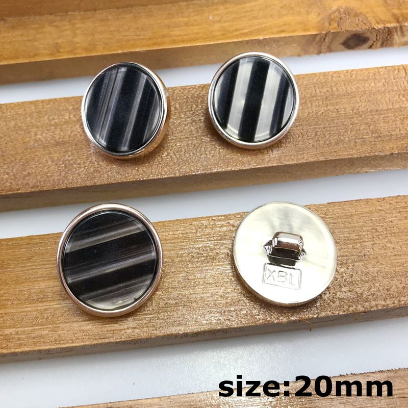 Hl 5 stk 20mm-25mm overtrækstrøje perle rhinestone plating knapper skaft gør-det-selv beklædning sytilbehør: Stil 11