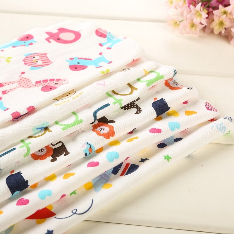 6Pcs Baby Cartoon Handdoeken Zakdoek Zwemmen Feeding Gezicht Washandje Veeg Doek