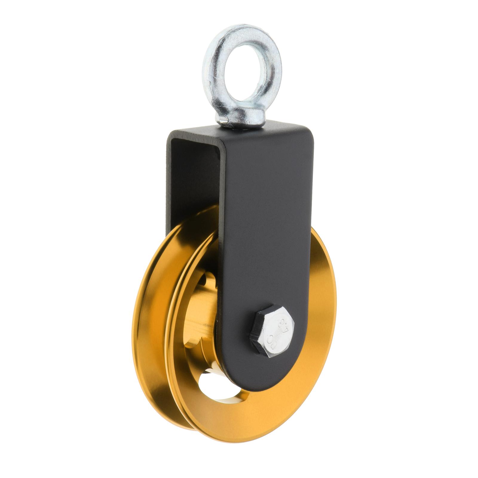 Traction Wheel Aluminium Alloy Silent Groove Durable Block Bearing Lifting