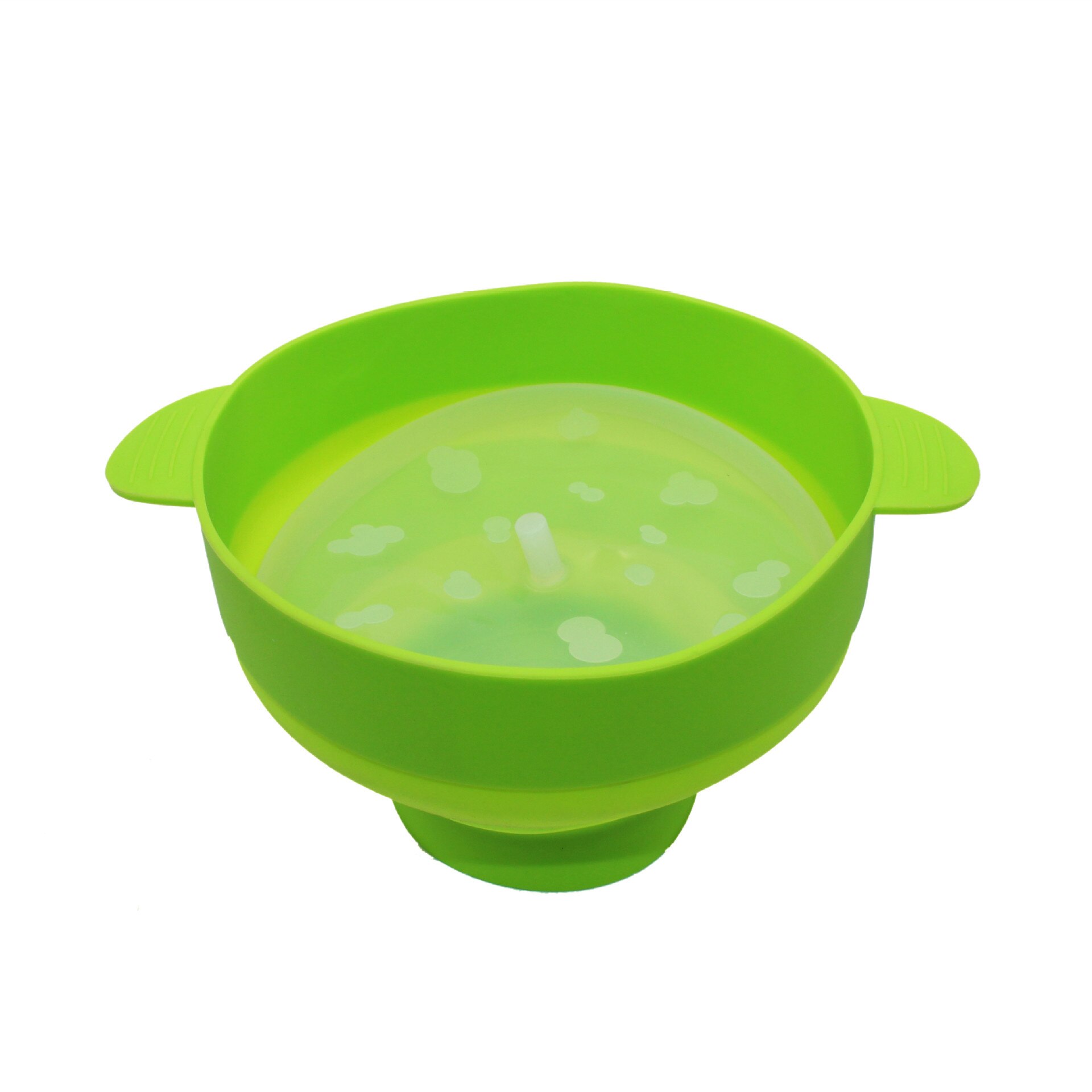 Silicone Microwave Popcorn Bowl Folding Popcorn Maker Bucket Popcorn Maker Container Contenedores de palomitas de maiz silicona: GREEN