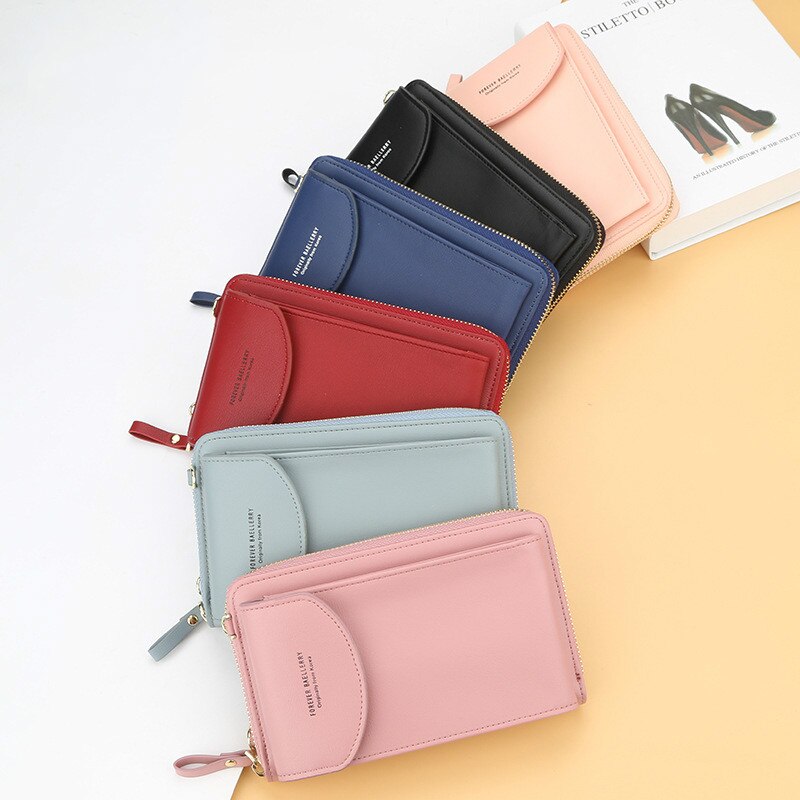 Dames portemonnee merk mobiele telefoon portemonnee grote kaarthouders portemonnee handtas portemonnee clutch messenger schouderbanden tas