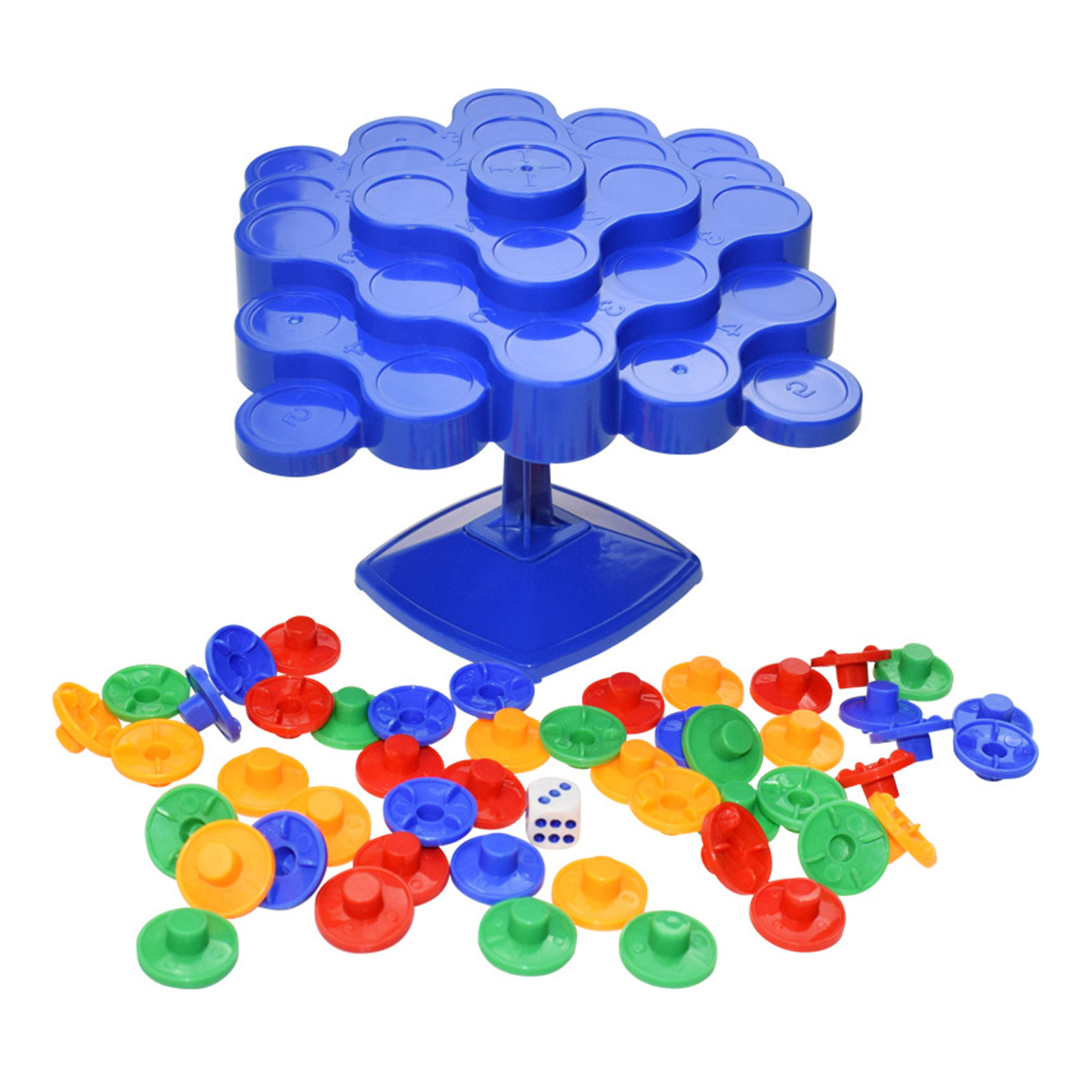 Stackable Balance Tree Toy,brain Games Balance Educational Toy,topple Board Game Early Education Puzzle Balance Interactive