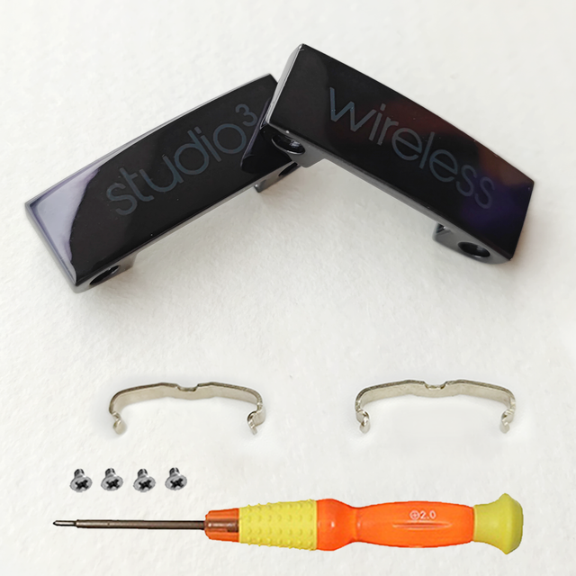 Compatibel Met Studio3 Scharnier Onderdelen Accessoires Voor Beat Studio 3 3.0 Vervanging Hoofdtelefoon Hoofdband Connector Reparatie Kit: Black