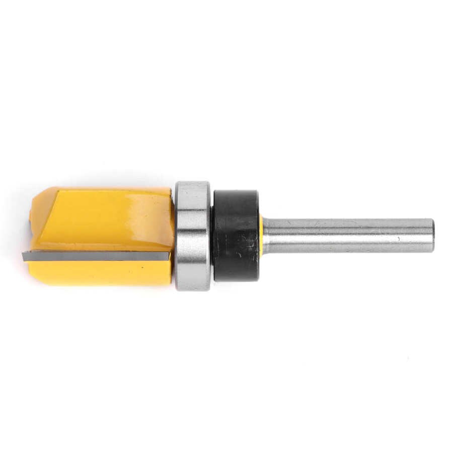 1/4in rod edge router bit, woodworking cutter, flush T-shaped carbon steel router bit, for wood grooving, cut