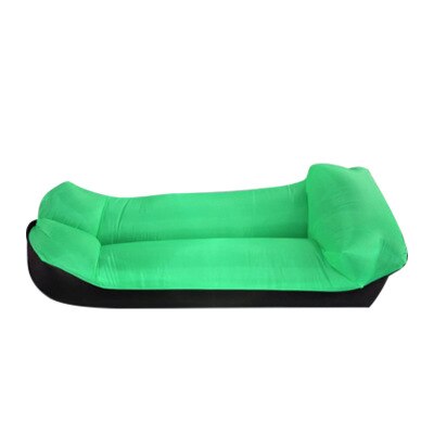 Hurtig oppustelig sovesofa doven sovepose bærbar oppustelig camping luft strand vandretur sofasæk fritidsstol: Grøn
