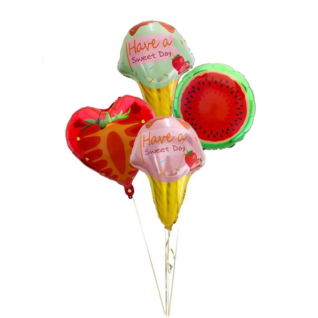 Hawaii tema folie ballonger vannmelon ananas jordbær frukt ballonger sommerfest bursdag dekorasjon helium luft globos: Stil -6