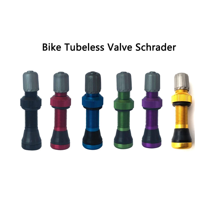 1 Pcs 40 Mm Fiets Schrader Tubeless Ventiel Voor Mtb Bike Valve Velg Wiel Tubeless Band Ventiel