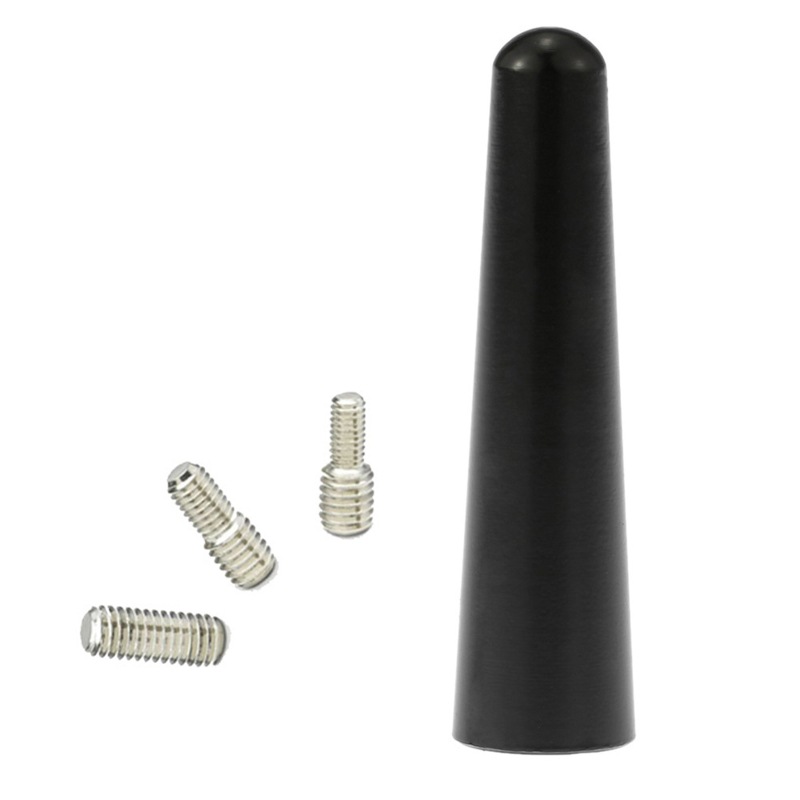 Starke Radio-Dachhalterung FM AM DAB Schwarz 3 cm/5 cm/6,5 cm/9 cm Auto Universal mit Schrauben Autoantenne Mini Short Fahrzeugzubehör: Dark Grau