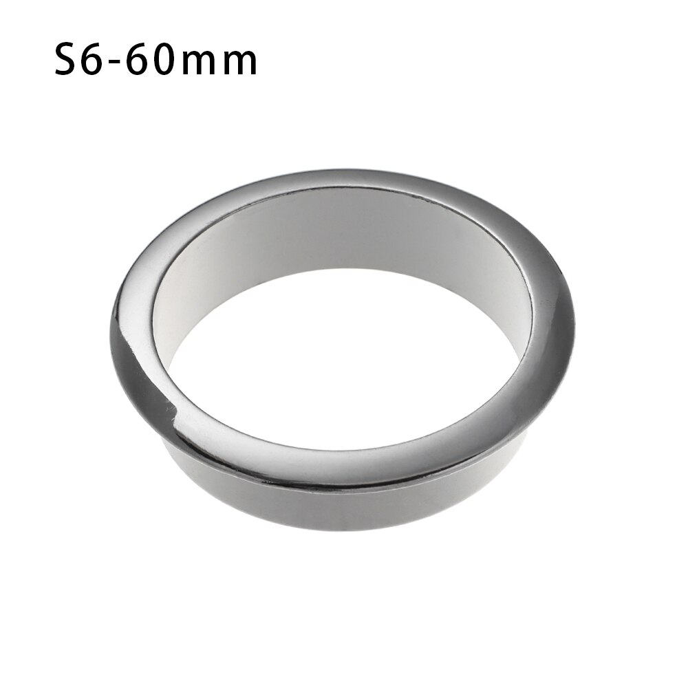 Computer Desk Cable Grommets Wire Hole Cover Cabinet Vent Hole Decor Plug Cable Outlet Port Furniture Hardware Line Organizer: 60mm silver