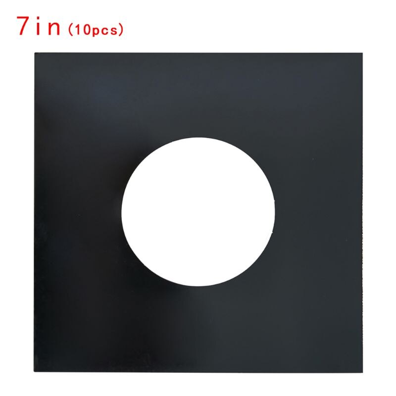 10PCS Anti-static Hard Shell Paper Inner Sleeves Polylined Protectors with Hole for 7/10/12 Inches LP Vinyl Record Album Accesso