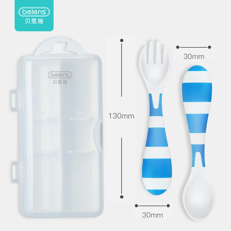 Beiens 2 stk bløde baby skeer mad fleksibel kvalitet silikone fodring ske retter bordtøj til spædbarn bestik bestik suppe slev