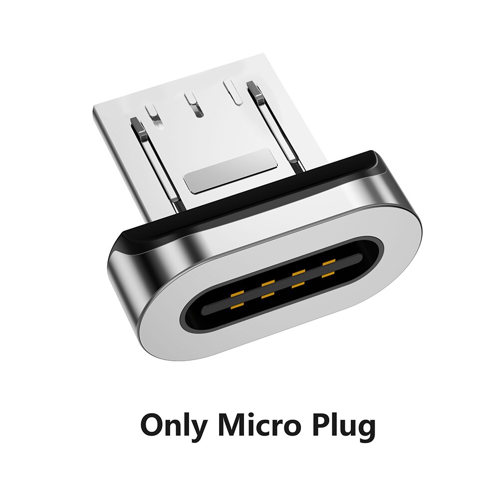 Zrse 3a magnetische kabel voor iphone samsung snel opladen micro usb-kabel type c kabels voor huawei oneplus xiaomi redmi note 7 k20: Alleen stekker voor micro