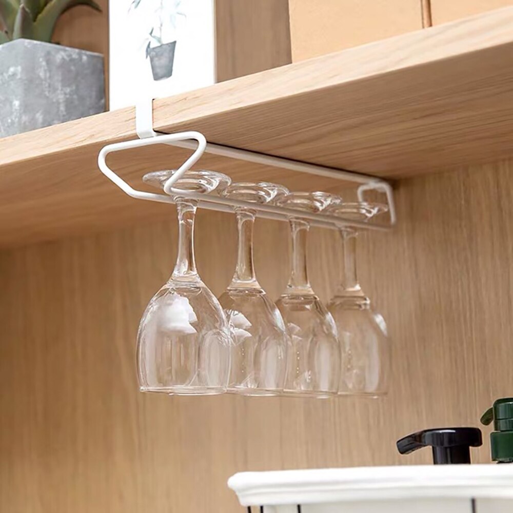 Wijnglas Houder Hanger Plank Voor Wijnglas Rvs Wijnrek Muur Opknoping Cup Opslag Plank Bar Accessoires
