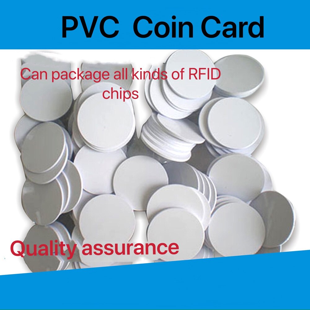 50Pcs 125 Khz Rfid Id 3M Sticker Coin Cards TK4100 Chip Compatibel EM4100 Voor Toegangscontrole Alleen Lezen