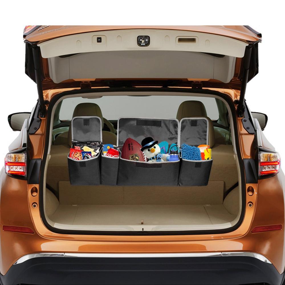 Auto gain de place suspendu pliable SUV voiture siège arrière sac de rangement coffre rangement organisateur boîte