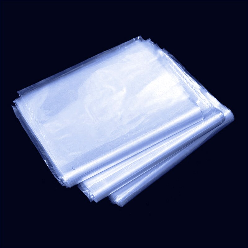 100 pz pellicola termorestringente trasparente PVC termoretraibile imballaggio avvolgere protettore sigillante JW