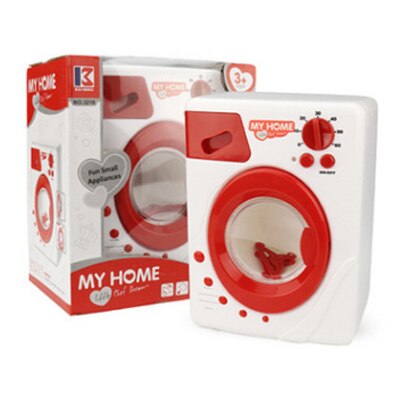 1 pc rydde op legetøj foregive lege legetøj støvsuger husholdning legetøj rengøring vaskemaskine legehus legetøj baby pige  d21: H