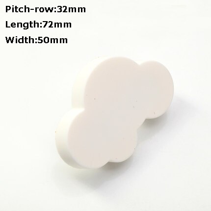 1x Children Room Knobs and Handles Cartoon Furniture Handles Soft PVC White Cloud Door Knob Drawer Cabinet Pulls for kids: CC 32mm