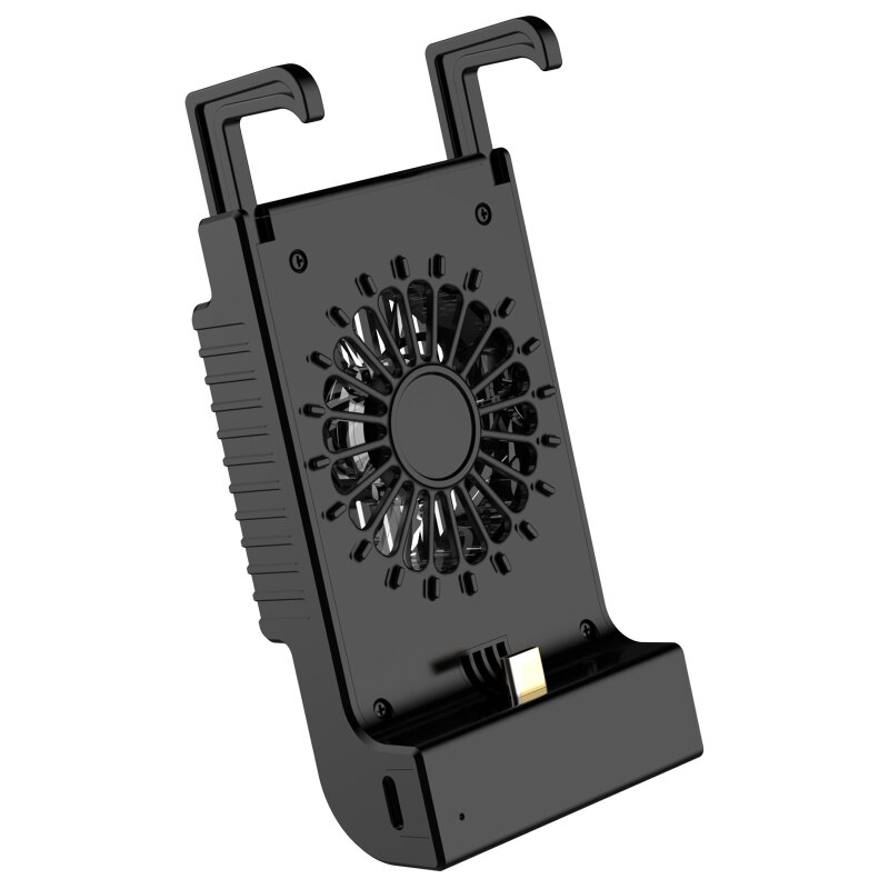 H052 Charging Holder Stand Built-in Cooler Fan Cooling Bracket for Switch/OLED/Lite: Black