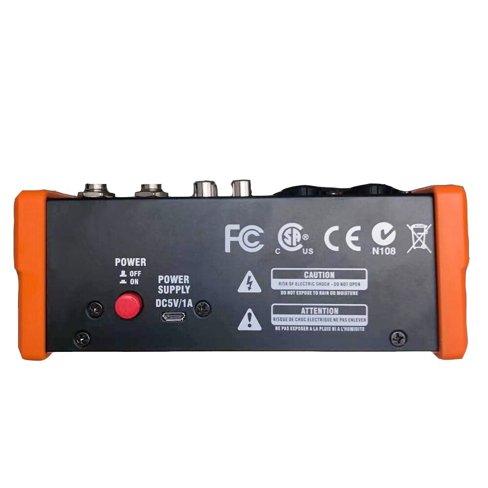 CCX-G4 Portable bluetooth G4 Sound Mixing Console Audio Mixer Record 48V Phantom Power Effects 4 Channels Audio Mixer with USB