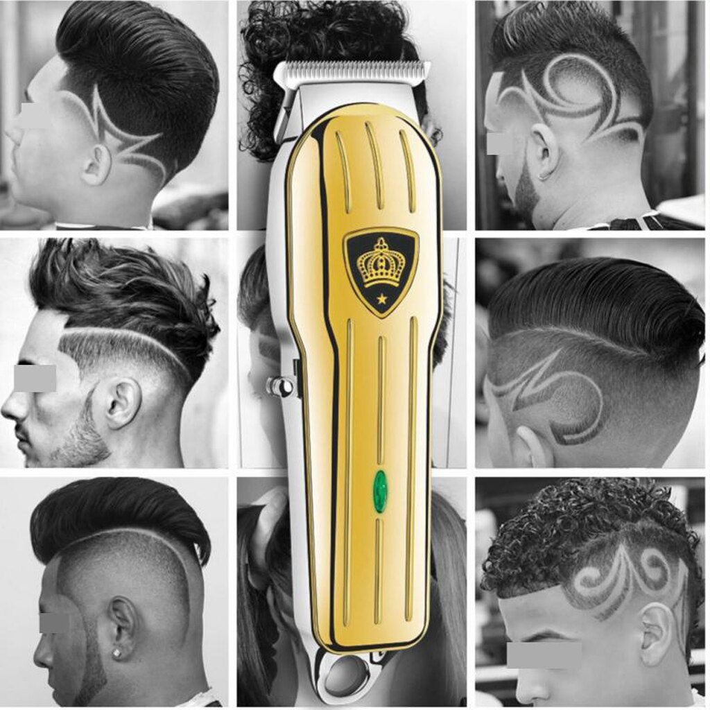 Draadloze tondeuseset, trimmer, haarknipset met / 4 geleidekammen en borstel