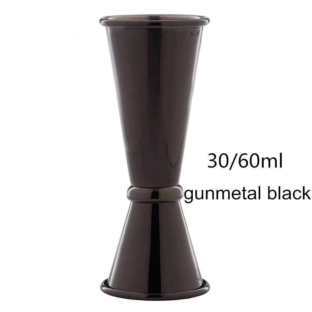 koktajl bar Jigger projekt japońska miarka ze stali nierdzewnej Jigger podwójnie duch barman 1oz/2oz akcesoria barowe: 30x60ml czarny