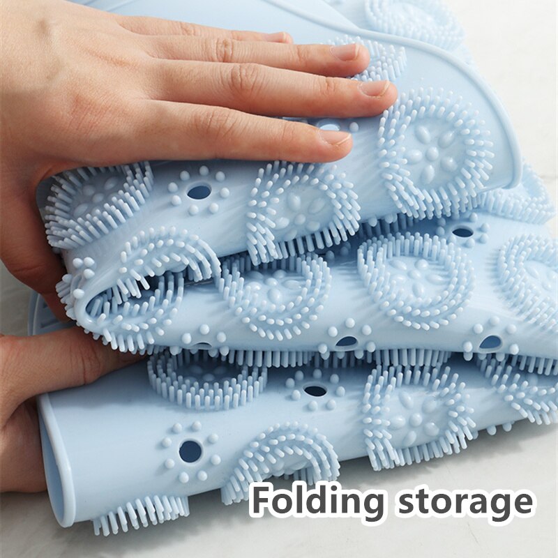 Alfombrilla redonda antideslizante para baño, accesorio de seguridad para ducha, almohadilla de masaje de goma de PVC, drenaje de suelo, ventosa