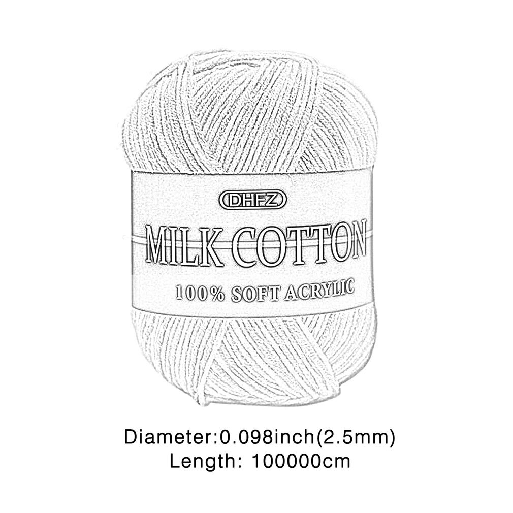 23 Kleuren 50G Dubbele Breien Gehaakte Melk Zachte Baby Katoen Wol Garen Hand Gebreide Garen Diy Craft Knit Trui sjaal Hoed