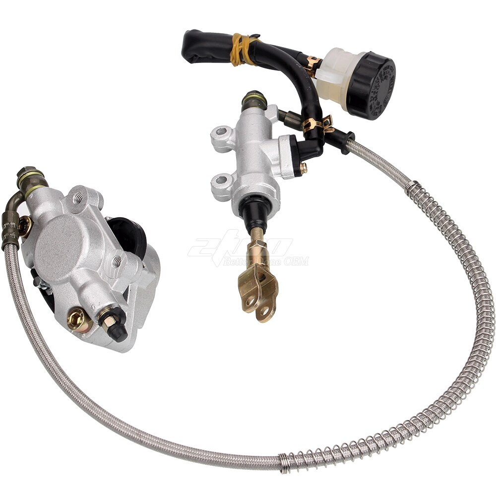 Rear Disc Brake Master Assembly Hydraulic Caliper Fits for 150cc 200cc 250cc PIT PRO TaoTao Trail Dirt Quad Bike ATV