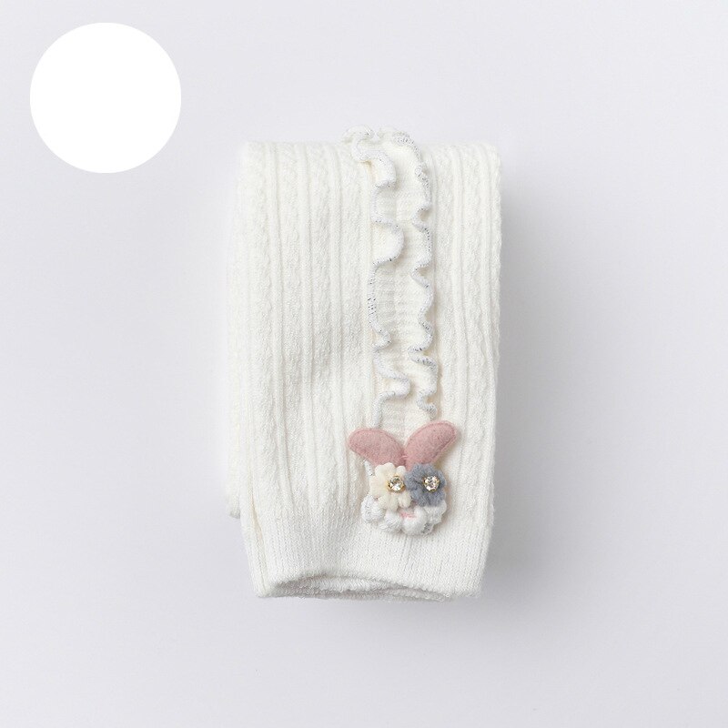 Leggings Herbst Winter Baby Strumpfhosen Heißer Baby Kleinkind Kind Mädchen Rippen Strümpfe Baumwolle Warme Strumpfhosen Solide Candy Farbe Engen 0-5Y: White Tights / 1 to 3 year