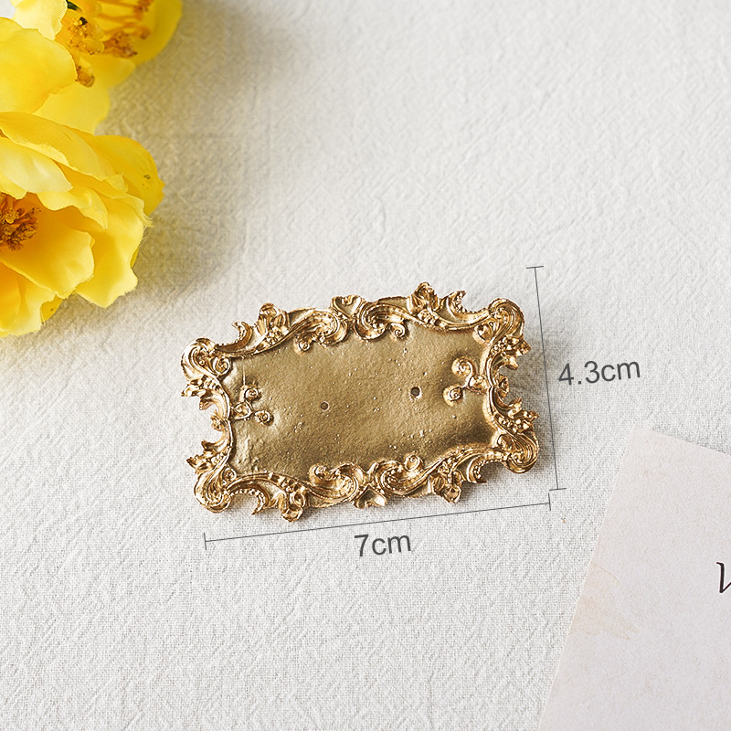 Organisateur de bijoux Support en bois Bracelet boucle d'oreille Support d'affichage décoration Support boucle d'oreille Support affichage décoration Rack petit: Rouge