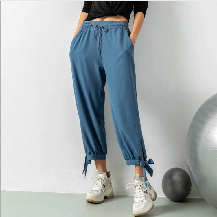 Spring and Autumn Loose Sports Pants Were Thin Pants Overalls Women's Butterfly End Feet Harem Pants