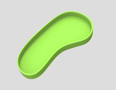 Water Dish Water Bowl Feeding Tray For Gecko Lizard Reptiles bird Tortoise Turtle Terrarium Decor Water Dispenser landscaping: Footprint green / small