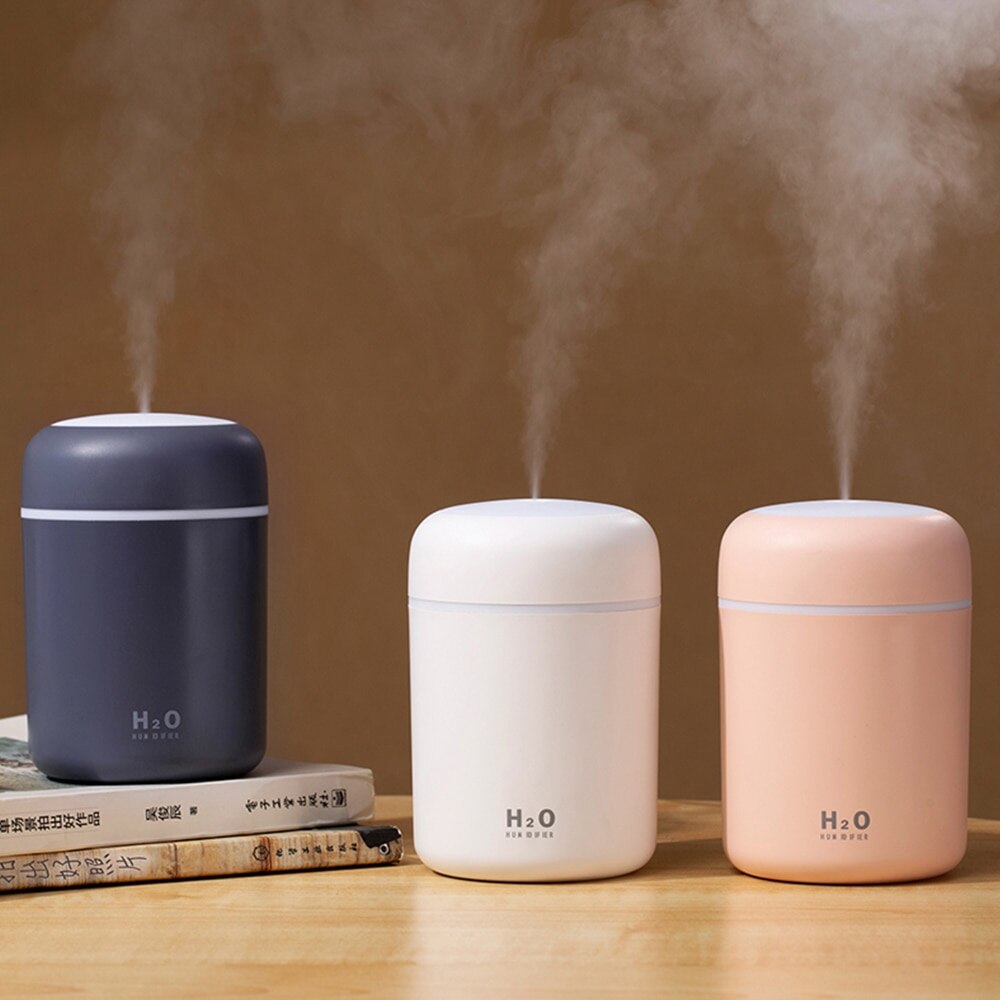 Draagbare 300Ml Luchtbevochtiger Usb Ultrasone Verblinden Cup Aroma Diffuser Cool Mist Maker Luchtbevochtiger Luchtreiniger Met Romantische Verlichting