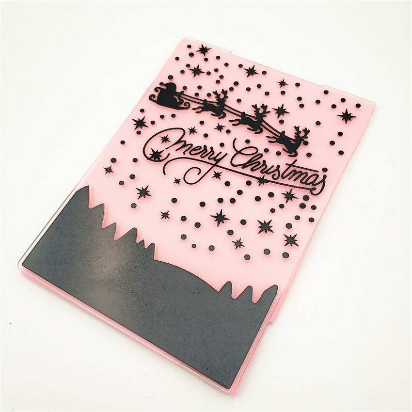 10.5x14.5cm Snowflakes Embossing folders Plastic bump Scrapbooking DIY Template Fondant indentation Cake Photo Album Card Make