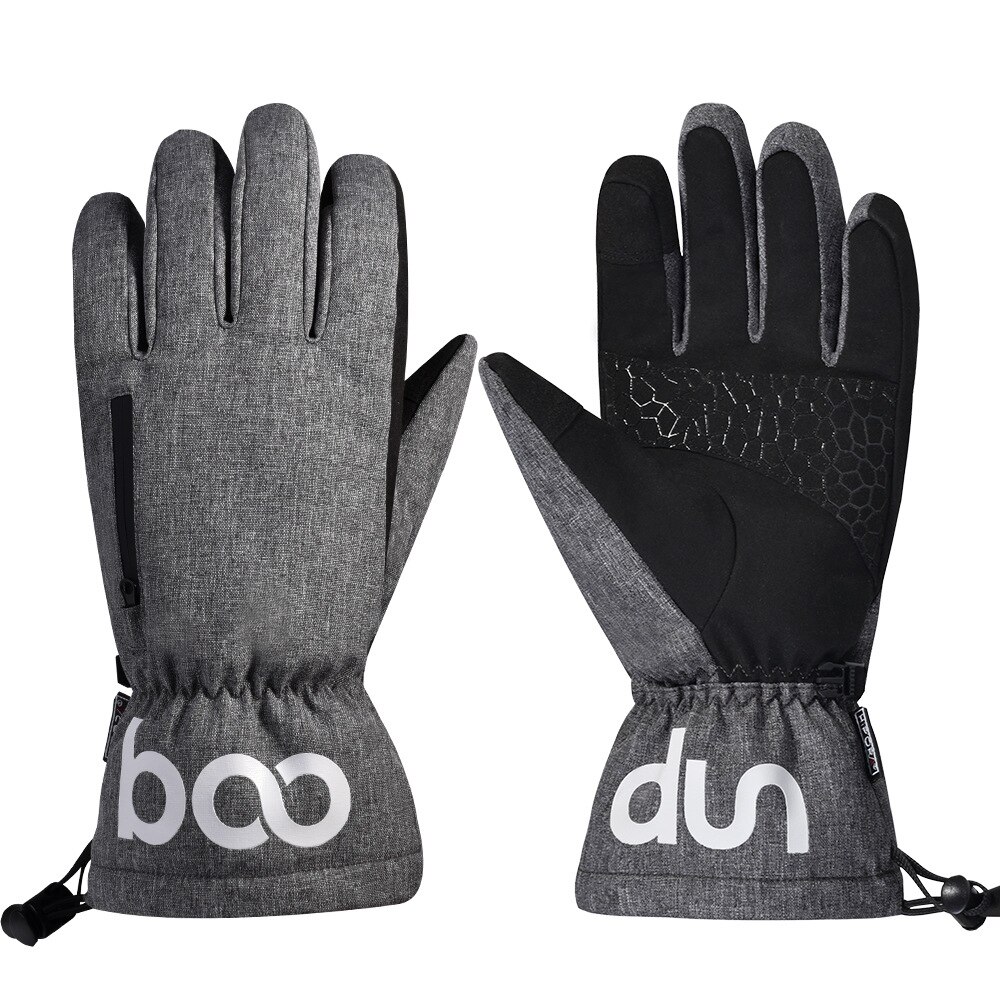 EOAMGO Gants De Ski Et Snowboard Homme Femme - Gants Écran Tactile Thermiques Imperméables Pour Sports D'Hiver