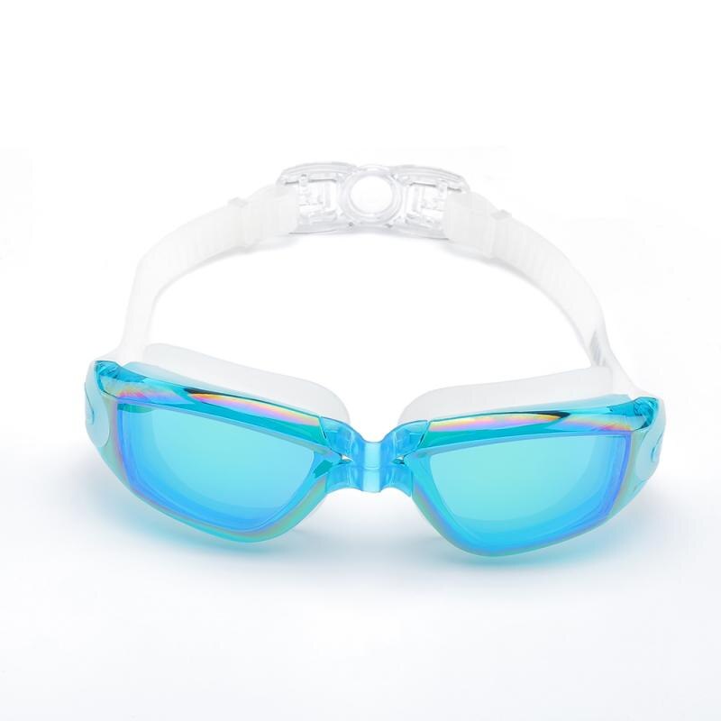 Non-Condens Anti Uv Zwemmen Goggle Bril Verstelbare Oog Beschermen Volwassen Verstelbare Zwembril Vrouwen Mannen: Sky Blue